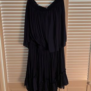 Halston Heritage Cocktail Dress in Navy Blue Size L